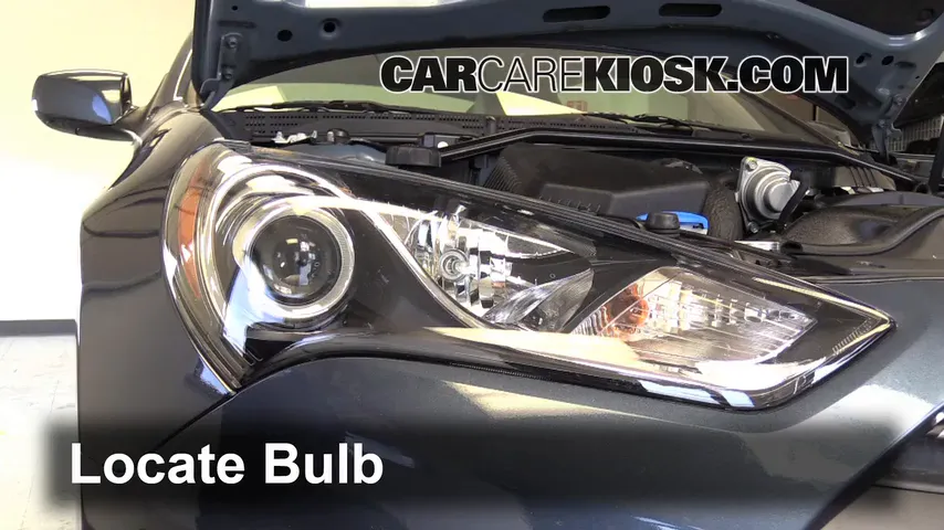 2013 Hyundai Genesis Coupe 2.0T Premium 2.0L 4 Cyl. Turbo Lights Daytime Running Light (replace bulb)